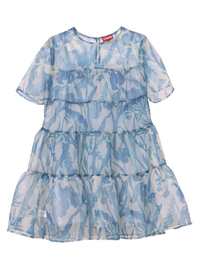 Staud Women's Mini Hyacinth Dress In Sky Wildflowers | ModeSens