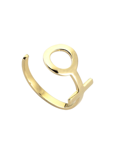 Her Story Women's Venus Oversize 14k Yellow Gold Ring