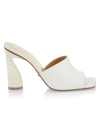 Paul Andrew Women's Arc Leather Mules In White
