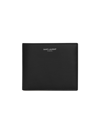 SAINT LAURENT MEN'S EAST/WEST WALLET WITH COIN PURSE IN SMOOTH LEATHER
