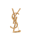 SAINT LAURENT WOMEN'S OPYUM YSL TWISTED BROOCH IN METAL