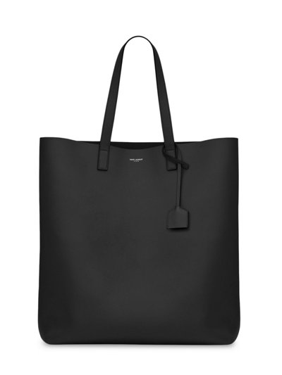 Saint Laurent Men's Bold Shopper Tote Bag In Black