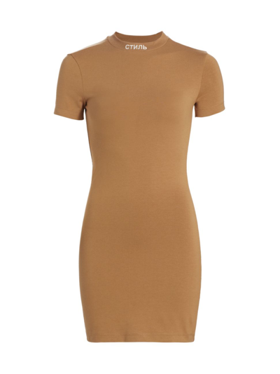Heron Preston Women's Ctnmb Body-con Dress In Tobacco Brown