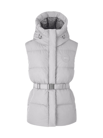 Canada Goose Rayla Funnel-neck Shell-down Gilet In Bianco