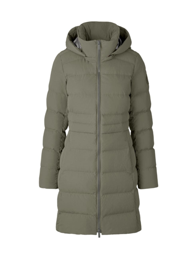 Canada Goose Aurora Water Repellent Hooded 750 Fill Power Down Parka In Green