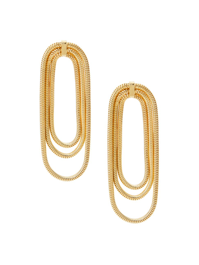 Jennifer Zeuner Jewelry Women's Julia 14k-gold-plated Chain Earrings