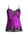 Josie Natori Lolita Lace-trim Silk Camisole In Orpkas