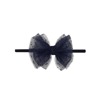 Baby Bling Tulle Fab Bow Headband In Black