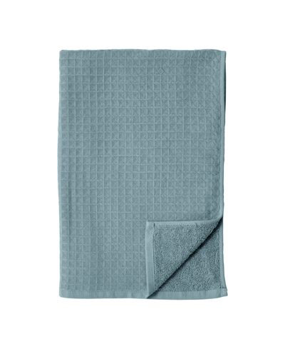Uchino Waffle Twist 100% Cotton Hand Towel Bedding In Eucalyptus