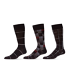 MEMOI MEN'S BASIC ASSORTMENT SOCKS, PACK OF 3