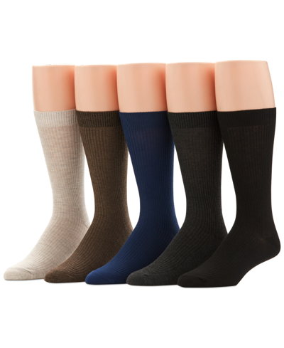 Perry Ellis Portfolio Men's 6-pk. Pindot Casual Dress Socks In New Med As