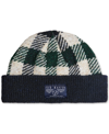 TED BAKER MEN'S LILTHER HOUSE CHECK BEANIE