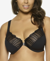 Paramour Angie Front-close Minimizer Bra In Aubergine