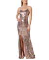 DRESS THE POPULATION DRESS THE POPULATION WOMEN'S GIOVANNA SEQUINED SWEETHEART-NECK SLEEVELESS GOWN