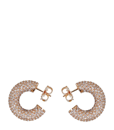 AMINA MUADDI MINI CAMERON HOOP EARRINGS