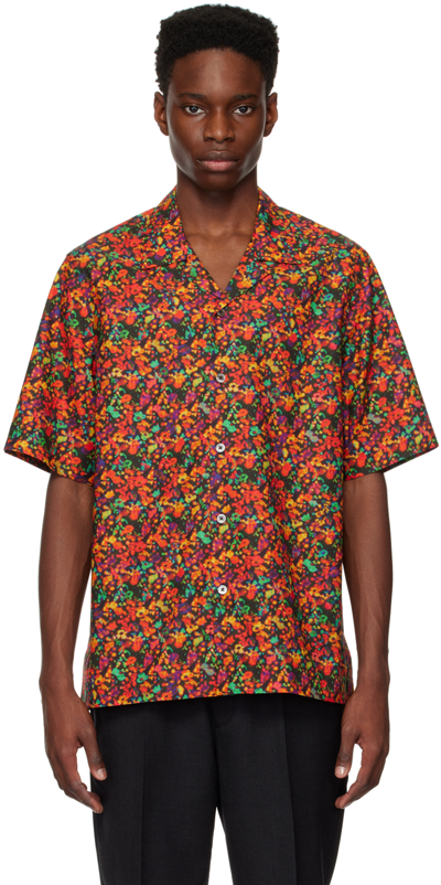 Paul Smith Red Twilight Floral Shirt In 25 Reds