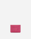 Dolce & Gabbana Calfskin Wallet With Dg Logo In Lilac