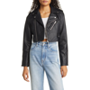 Nikki Lund Faux Leather Michaela Biker Jacket In Black