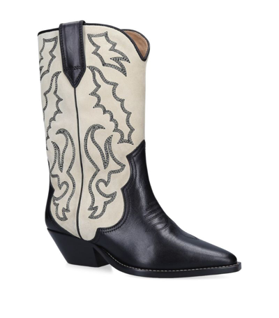 Isabel Marant Leather Duerto Cowboy Boots 40 In Multi