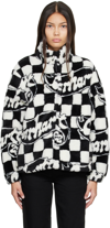 Carhartt Checkerboard-print High Neck Fleece In Black