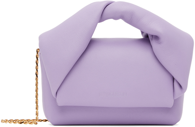 Jw Anderson Mini Twister - Leather Mini Bag In Lilac