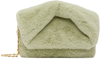 Jw Anderson Medium Twister Shearling Crossbody Bag In 509 Matcha