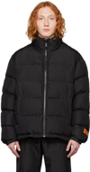 Heron Preston Ex-ray Zip-up Padded Jacket In Black No Color