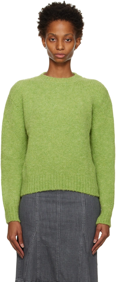 Paloma Wool Green Ben Trobat Sweater In C/505 Kiwi Green