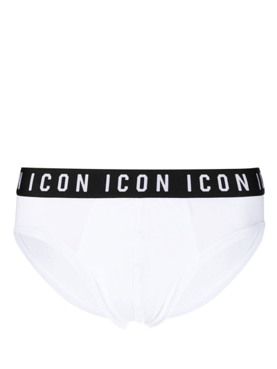 Dsquared2 Logo-waistband Boxers In 白色
