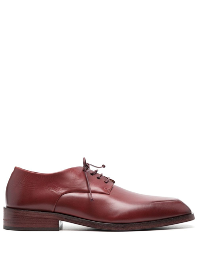 Marsèll Square-toe Derby Shoes In Red