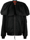 Raf Simons Yoke Detail Puffer Jacket In Black