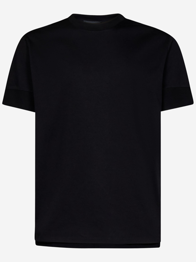 Dsquared2 Ibra Black On Black Slouch Raglan Fit T-shirt