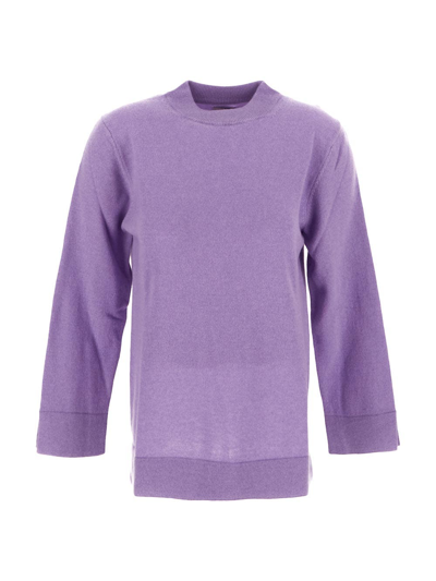 Rifò Isotta Knit Sweater In Purple