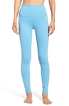 Zella Live In High Waist Leggings In Blue Niagara