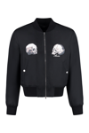 Amiri Long-sleeved Baseball Jacket In Black