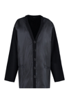 ASPESI CARDIGAN WITH PADDED FRONT PANEL