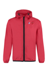 Comme Des Garçons Play Comme Des Garcons Play K-way Hoodie Full Zip In Red