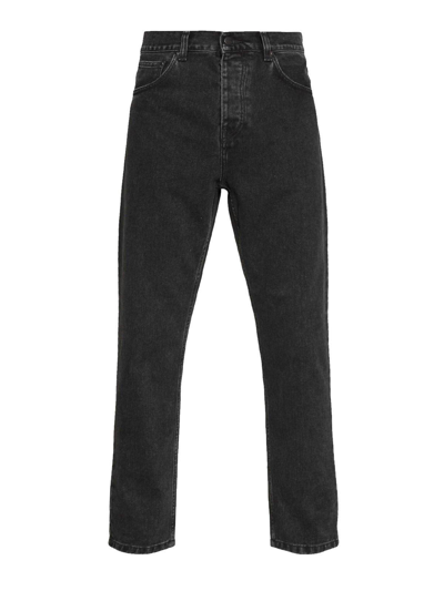 Carhartt Wip Abbott Straight Leg Pants In Black