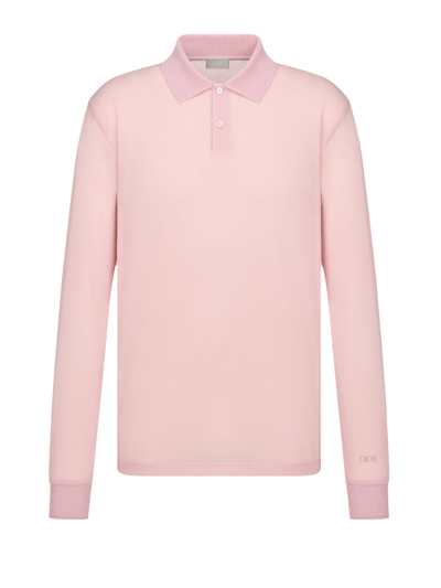 Dior Polo Shirt In Pink Purple