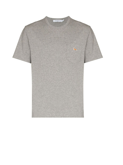 Maison Kitsuné T-shirt In Grey Melange