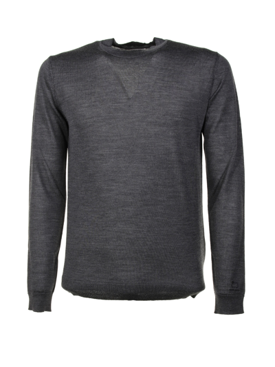Woolrich Crewneck Sweater In Charcoal