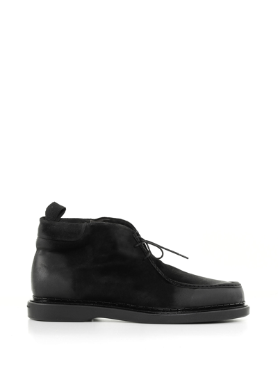 Fratelli Rossetti Ankle Boot With Laces In Nero