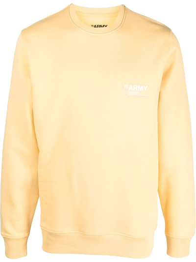 Yves Salomon Crew-neck Sweatshirt In Yellow