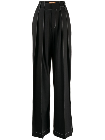 Rejina Pyo Spencer High-waisted Trousers In Black