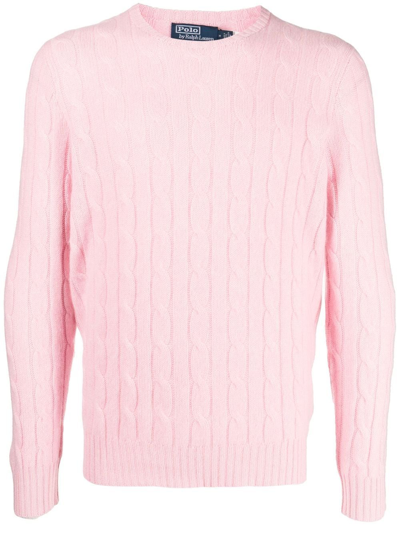 POLO RALPH LAUREN LONG-SLEEVED CABLE-KNIT JUMPER
