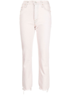 MOTHER STRETCH-COTTON SKINNY JEANS