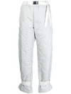 SACAI QUILTED STRAIGHT-LEG TROUSERS