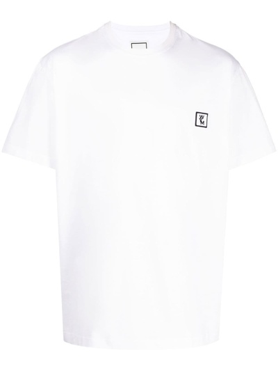 Wooyoungmi Embroidered Cotton T-shirt In White