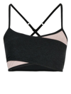 Beyond Yoga Blocked At Your Leisure Bra In Black