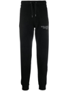 Karl Lagerfeld Embossed-logo Track Pants In Black